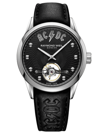 RAYMOND WEIL Freelancer AC/DC Limited Edition Black Leather Watch