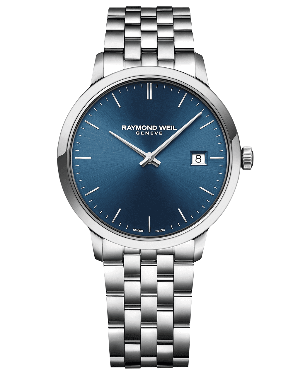 Toccata Classic Men’s Steel Blue Dial Quartz Watch, 39 mm