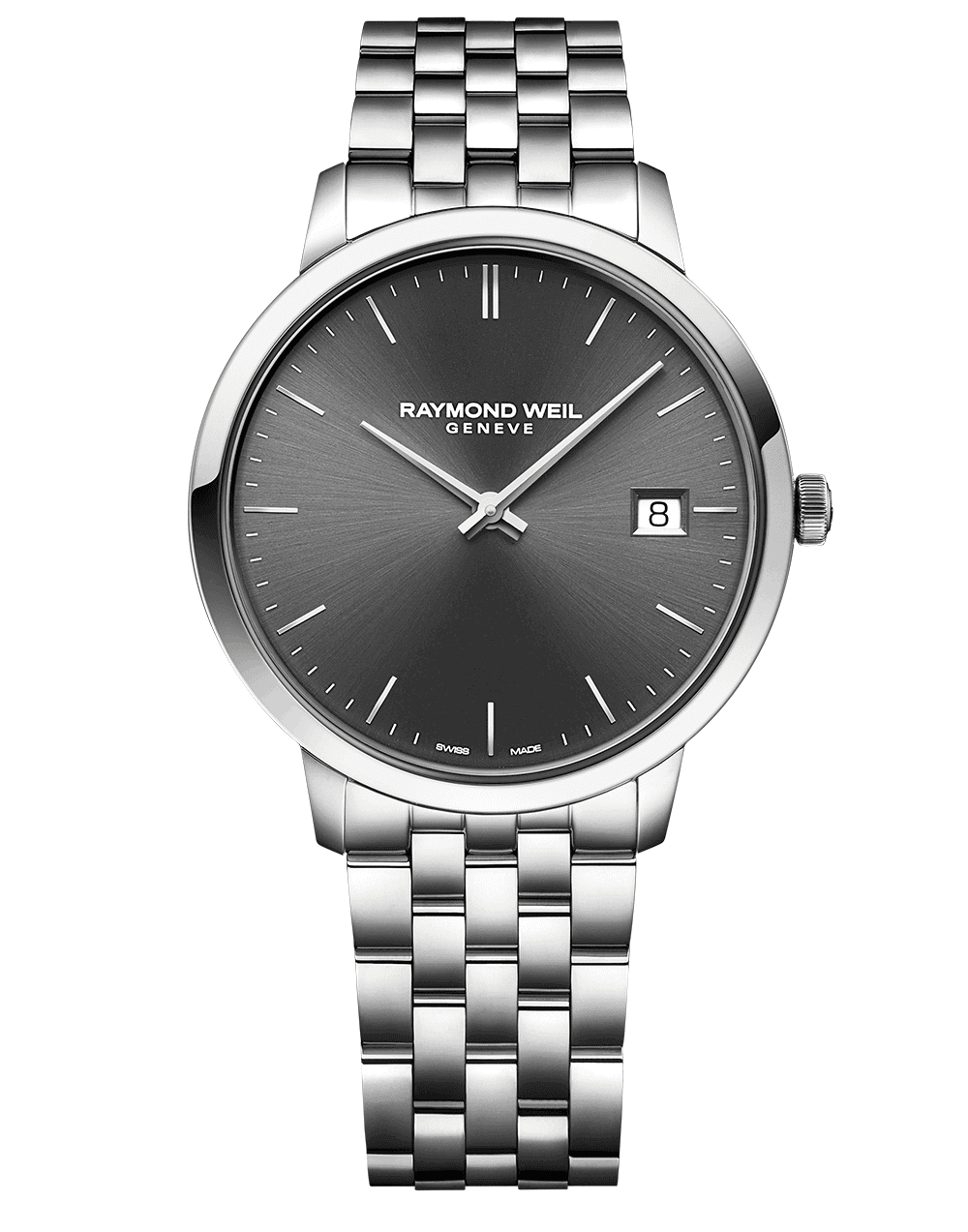 Toccata Classic Men’s Steel Grey Dial Quartz Watch, 42 mm