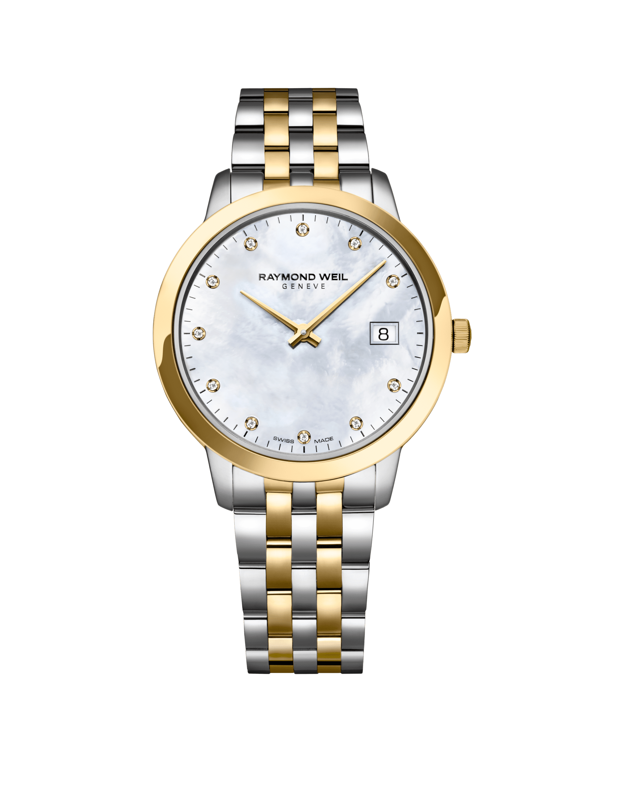 Toccata Ladies Quartz Two-tone Gold 11 Diamond Watch, 34mm - Store US ...