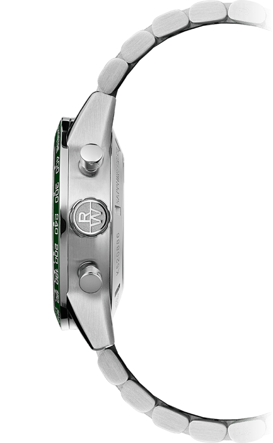 Freelancer Men’s Automatic Chronograph Green Dial Bracelet Watch, 43.5mm