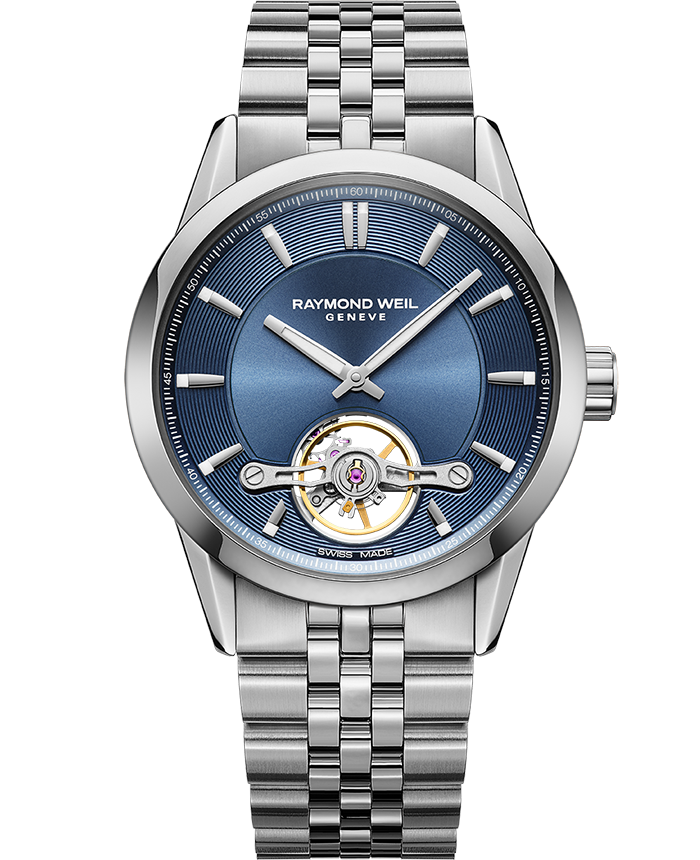 Freelancer Men’s Automatic Blue Dial Bracelet Watch, 42.5mm