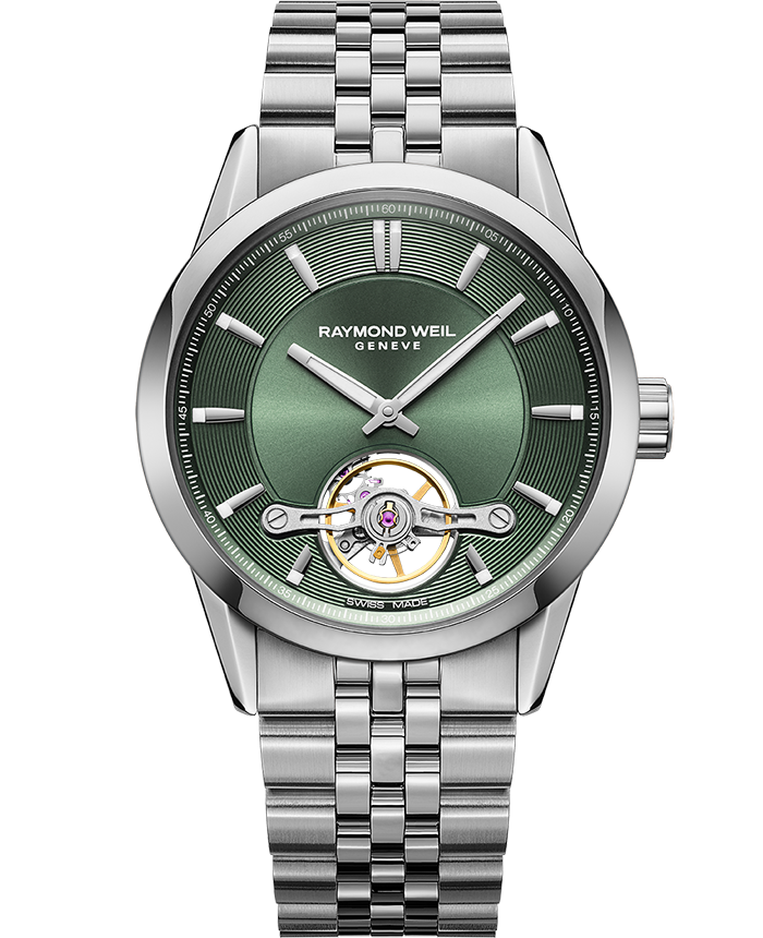 Freelancer Men’s Automatic Green Dial Bracelet Watch, 42.5mm
