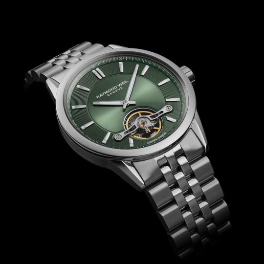 Freelancer Men’s Automatic Green Dial Bracelet Watch, 42.5mm