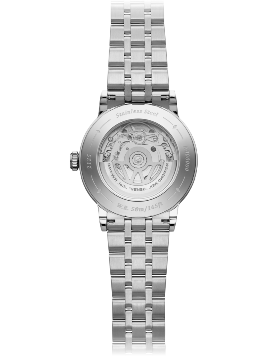 Millesime Automatic Central Seconds Silver Dial Bracelet Watch, 35mm