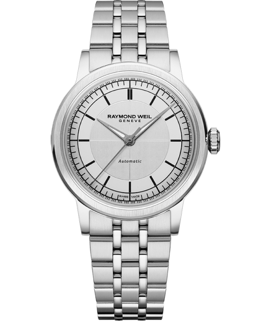 Millesime Automatic Central Seconds Silver Dial Bracelet Watch, 35mm