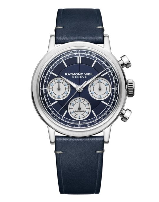 Millesime Automatic Chronograph Midnight Blue Dial Watch, 39.5 mm