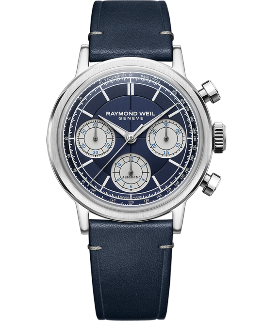 Millesime Automatic Chronograph Midnight Blue Dial Watch, 39.5 mm