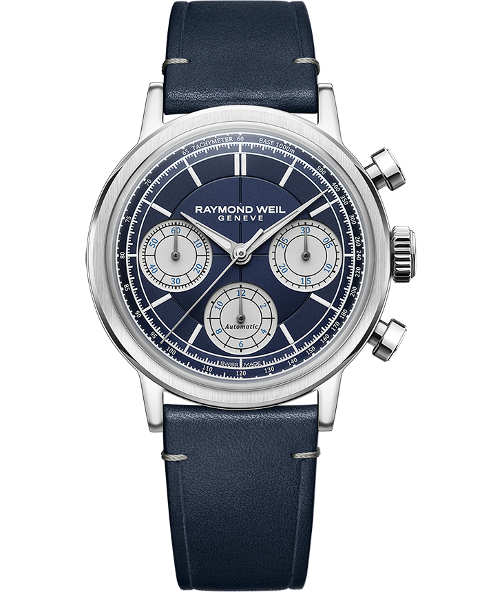 Millesime Automatic Chronograph Midnight Blue Dial Watch, 39.5 mm