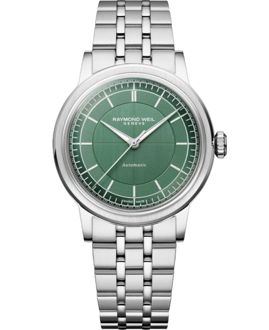 Millesime Automatic Central Seconds Sage Green Dial Watch, 35 mm