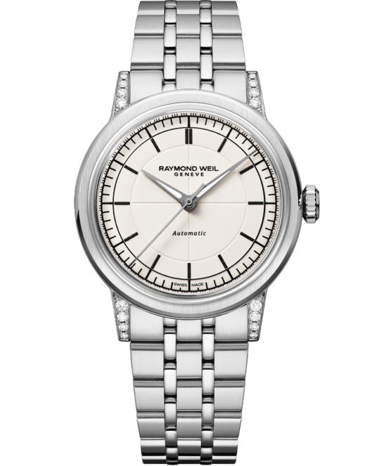 Millesime Automatic Central Seconds Diamonds Watch, 35 mm