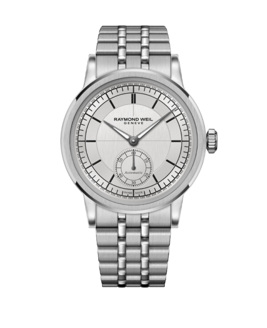 Millesime Automatic Small Seconds Silver Dial Watch, 35mm