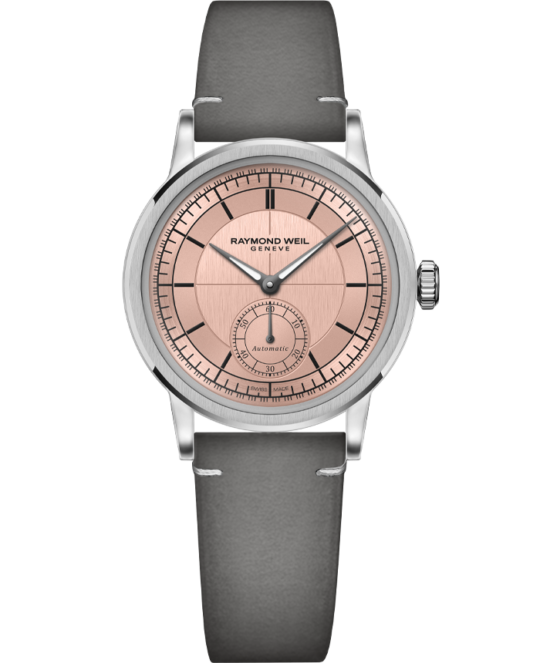 Millesime Automatic Small Seconds Salmon Dial Watch, 35mm